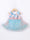 Flower Trim Mesh Bowknot Princess  Baby Onesies For Girl High Quality