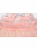 Flower Trim Mesh Bowknot Princess  Baby Onesies For Girl High Quality