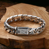 925 Sterling Silver Bracelet Tangcao Pattern Cuban Men Thick Type