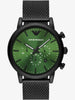 Emporio Armani Luigi Chronograph Green Dial Quartz AR11470 Men's Watch