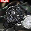 SMAEL Off-road Camouflage Men's Large Dial Watch, Luminous,, Alloy Dual Display Watch FS