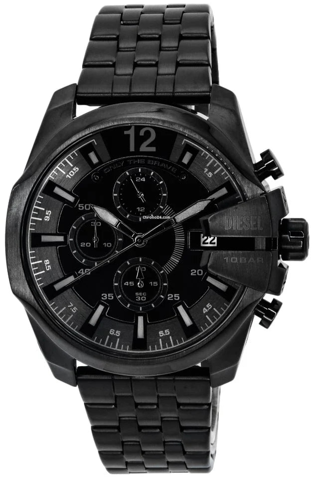 Diesel Baby Chief Chronograph Stainless Steel Black Dial Quartz DZ4617 Men's Watch