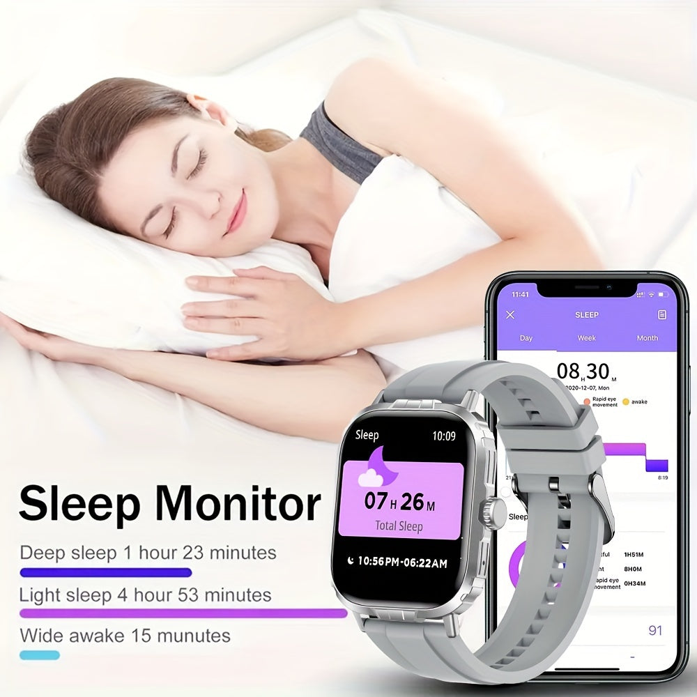 Smartwatch: 5.11 cm Full Touch Screen,, Text & Call Capable, Fitness Tracking, Exercise Modes, Pedometer, Distance, Calories, 100+ Exercise Modes, Wireless Enabled, Flashy Design, USB Charging, Li-ion Battery FS