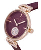 Anne Klein Crystal Accents Burgundy Dial Quartz 3000RGBY Women's Watch