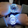 LED Glowing Watches Rhinestone Stubbed Silicone Watches Gift For Birthday Christmas Gift Accessories FS