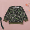 18M-7Y Toddler Boys Letter Camo Hoodie