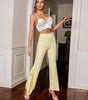 Open Fork Tall Waist Long Pants