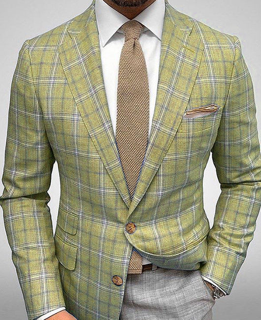 Men's  Blazer Striped Casual Slim Fit