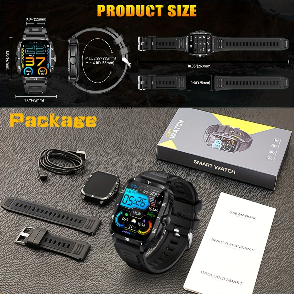 Smart Watch for Men and Women, SYNWOO  4.98cm IPS Touch Screen, Wireless 5.3, IPX-8 Waterproof, Call Function, Magnetic Charging, Fitness & Activity Tracker Compatible with iPhone & Android, Rechargeable, FS