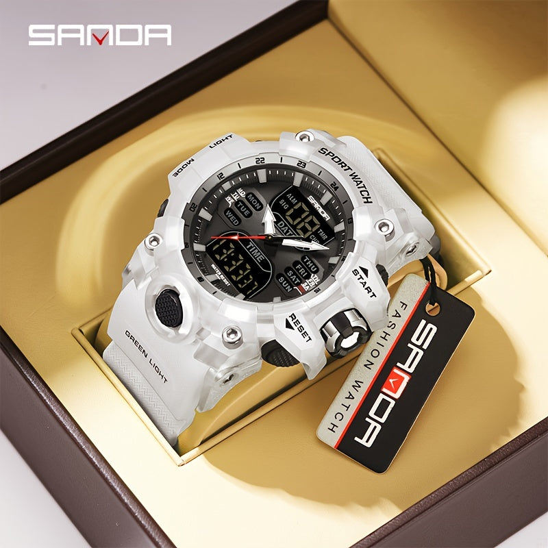 SANDA Fashion Boy's Waterproof Multi Functional Sports Watch FS