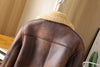 Fashionable Men's Lambskin Fur All-in-one Warm Jacket