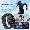 Smartwatch: 5.11 cm Full Touch Screen,, Text & Call Capable, Fitness Tracking, Exercise Modes, Pedometer, Distance, Calories, 100+ Exercise Modes, Wireless Enabled, Flashy Design, USB Charging, Li-ion Battery FS