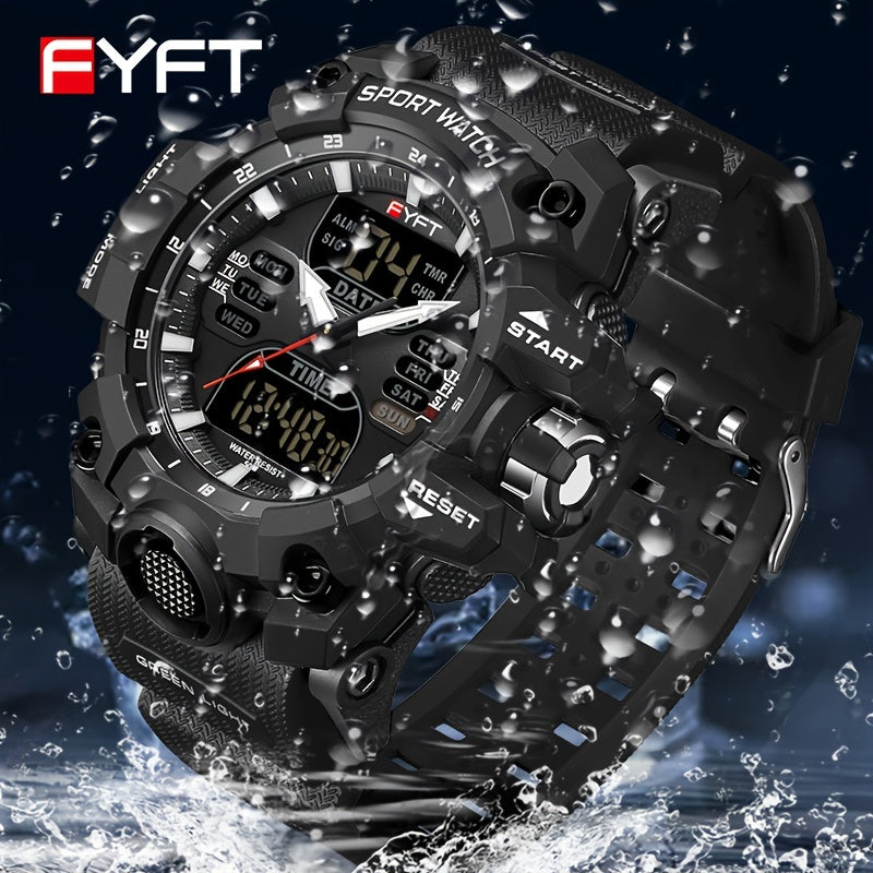 Boy's Watch FYFT Contrast Color Trend Outdoor Glow Casual Boy's Watch FS