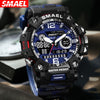 SMAEL Off-road Camouflage Men's Large Dial Watch, Luminous,, Alloy Dual Display Watch FS