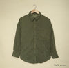 Winter Shirt new breasted lapel pocket jacket corduroy cardigan Blouse for women