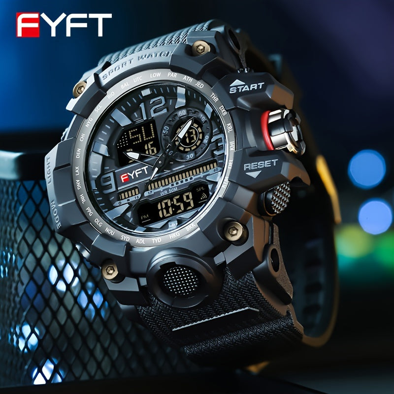 FYFT Large Dial Fashionable Outdoor Anti Drop Nightglow Watch Gift FS