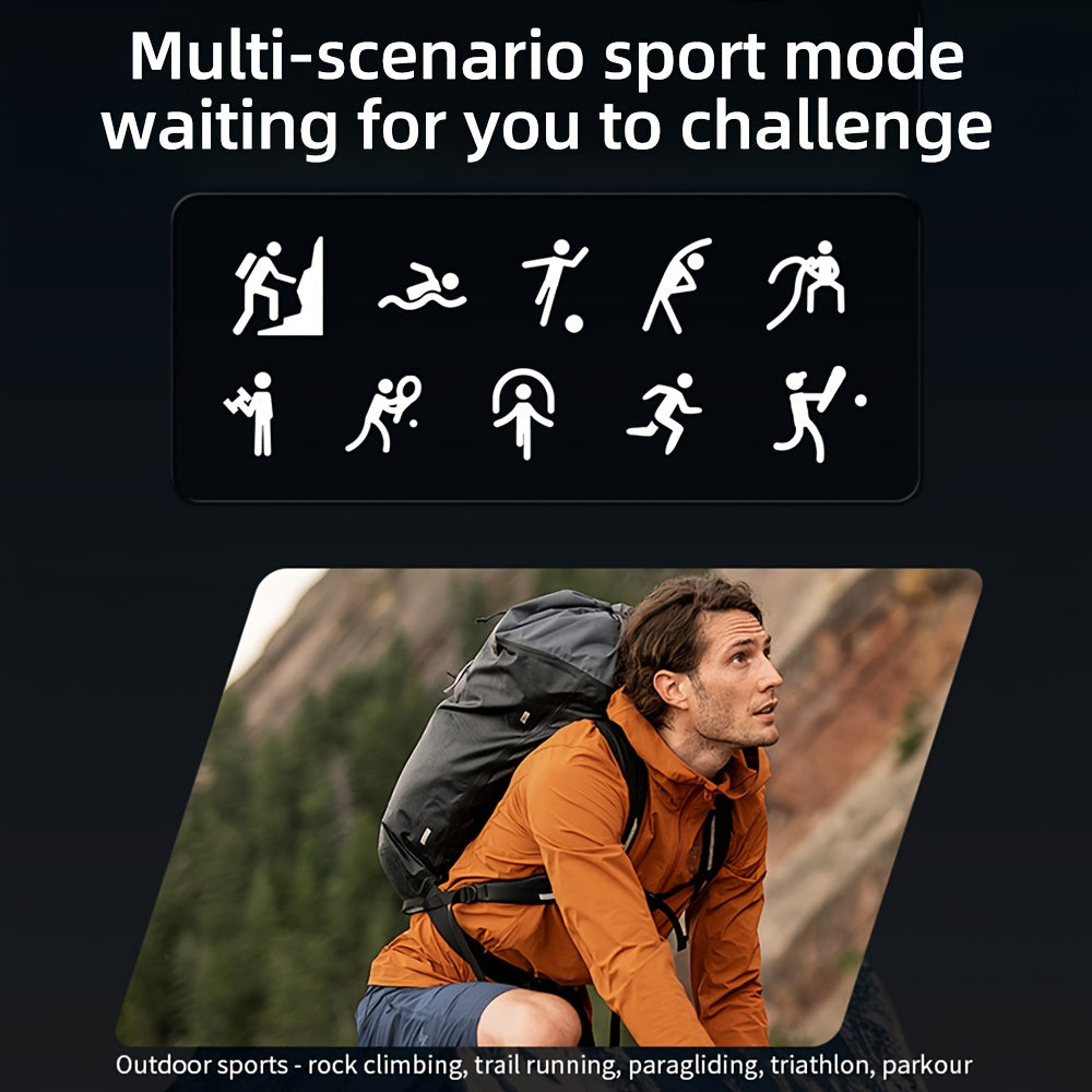 Smartwatch 2024 with 5.11cm Full Touch HD Screen, LIFEBEE USB Rechargeable Flashlight, Call Function, 100+ Exercise Modes, Pedometer & Calorie Tracker, Wireless, Long-Lasting Polymer Battery, FS