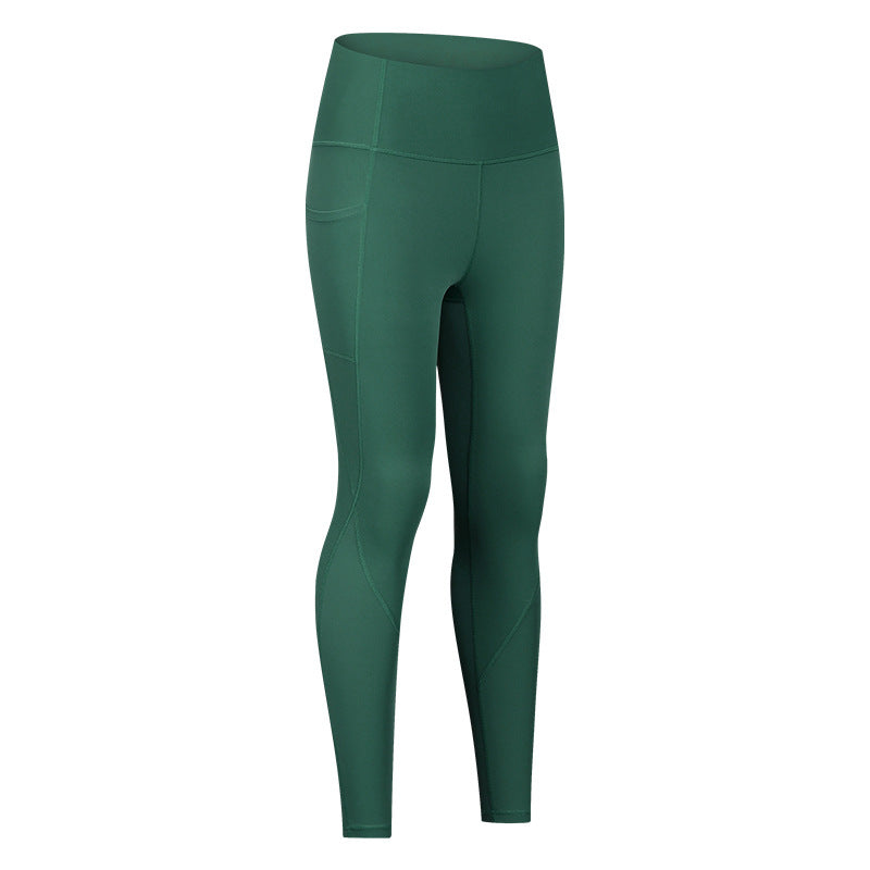 Women's yoga pants new side pockets sports tights