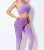 European Style Yoga Suit Gradient Color High Waist