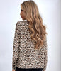 Leopard Grain Chiffon Women Blouse