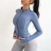Yoga training jacket tight-fitting sports casual long-sleeved fitness clothes women's slim-fit quick-drying