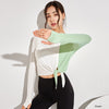 Women's Winter sportswear quick-drying long-sleeved loose sports blouse yoga top
