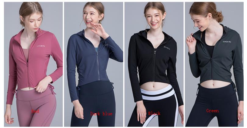 European style yoga tops long-sleeved fitness clothes quick-drying clothes