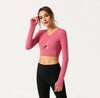 Yoga top V-Neck Sports Fitness Long-sleeved Fashion