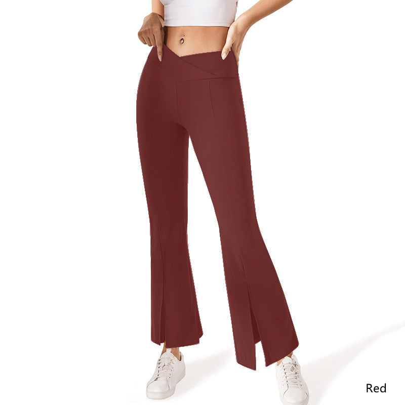 Belly dance New style High-waist split Elastic trousers