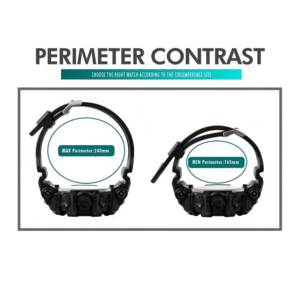 Skmei Large Dial Watch Digital Fashion Multifunctional Electronic Watch For Men Ideal Choice For Gifts FS