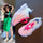 Boys And Girls Breathable Mesh Glow-in-the-dark Shoes