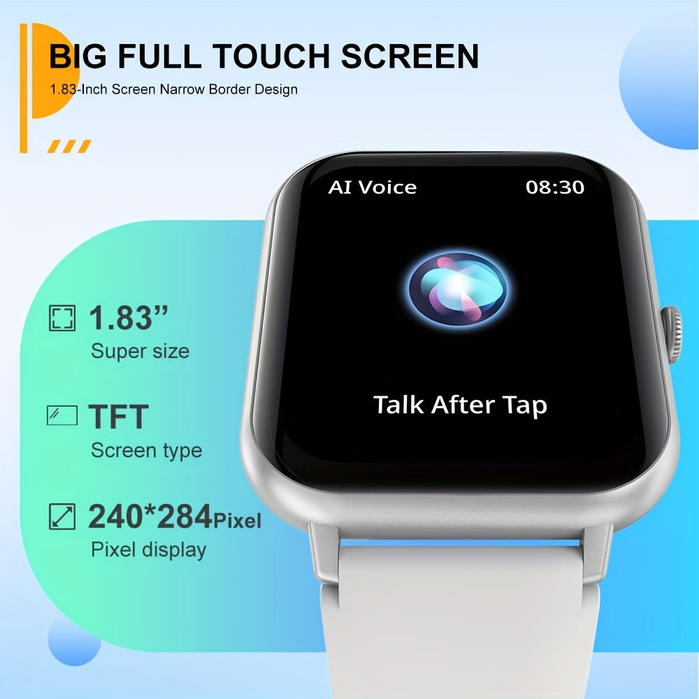 Kids' Smart Watch with 4.65cm HD Touch Screen, 100+ Sports Modes, IP68, Music Player, Pedometer, Alarm Clock & Calculator - Perfect Gift for Birthdays or Holidays FS