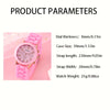 3pcs/set, Fashion Silicone Strap Quartz Wrist Watch Set, Ideal For Holiday Gift FS
