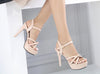 12CM stiletto heels platform sandals