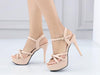 12CM stiletto heels platform sandals