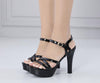 12CM high heels platform chunky heel sandals