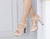 12CM high heels platform chunky heel sandals