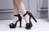 Women's sandals Sexy plus size high heel platform