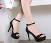 Women's Sandals 12CM high heel platform Black