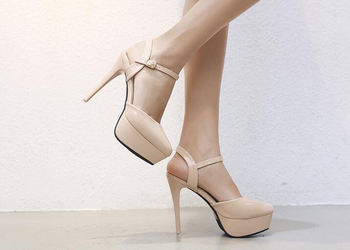 Women sandals pointed toe stiletto platform