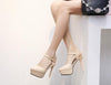 Women sandals pointed toe stiletto platform