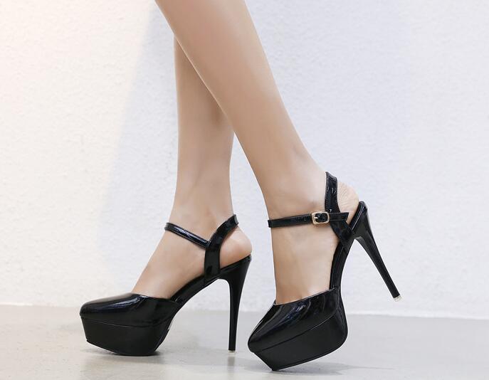 Women sandals pointed toe stiletto platform