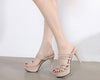 Women's sandals 12cm stiletto high heel platform