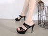 Women's sandals 12cm stiletto high heel platform