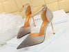 European fashion high-heeled sandal sexy banquet hollow shoes stiletto