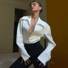 European fashion long-sleeved temperament casual high-end Blouse