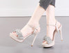 12cm high heels rhinestone sexy catwalk Sandal