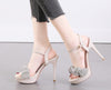 12cm high heels rhinestone sexy catwalk Sandal