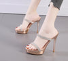 Women sandals super high heel slippers