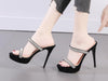 Women sandals super high heel slippers